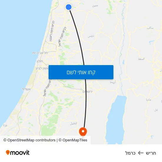 מפת חריש לכרמל