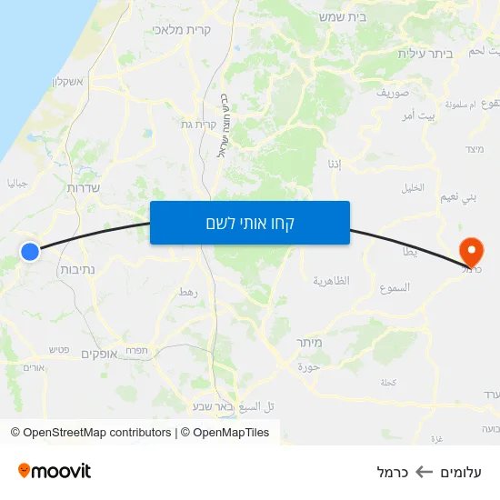 מפת עלומים לכרמל