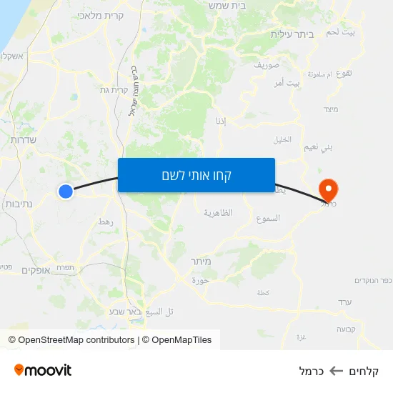 מפת קלחים לכרמל
