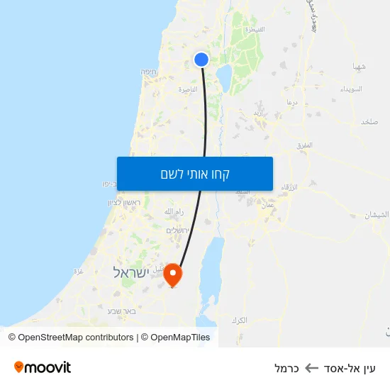 מפת עין אל-אסד לכרמל