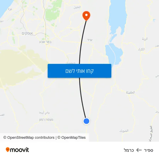 מפת ספיר לכרמל