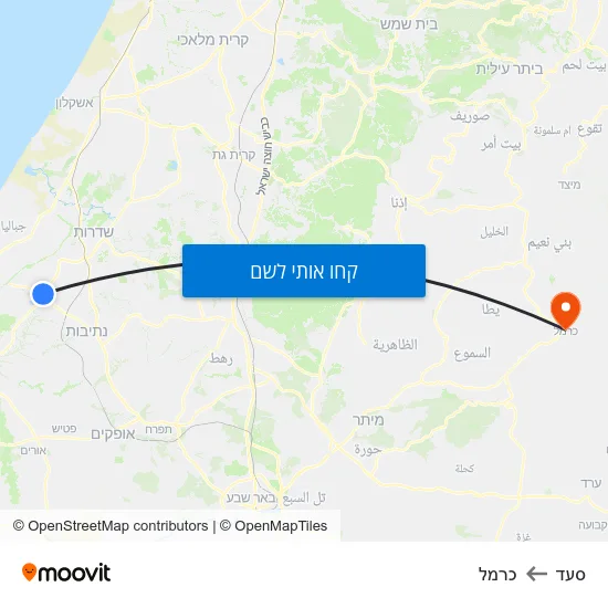 מפת סעד לכרמל