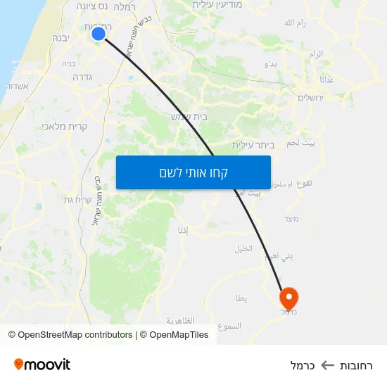 מפת רחובות לכרמל