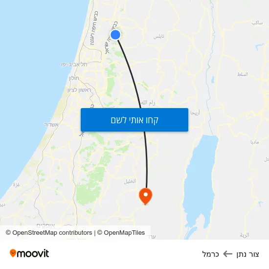 מפת צור נתן לכרמל