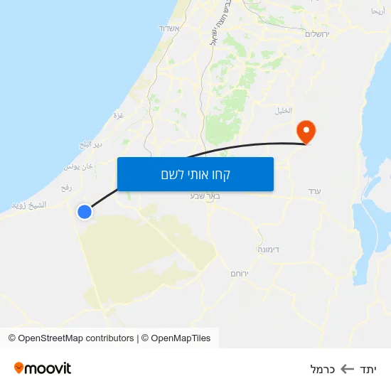 מפת יתד לכרמל