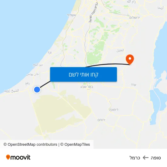 מפת סופה לכרמל