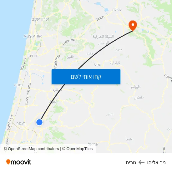 מפת ניר אליהו לנורית