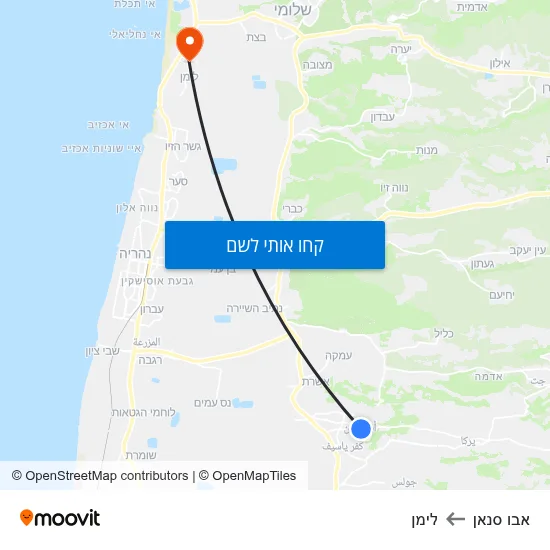מפת אבו סנאן ללימן