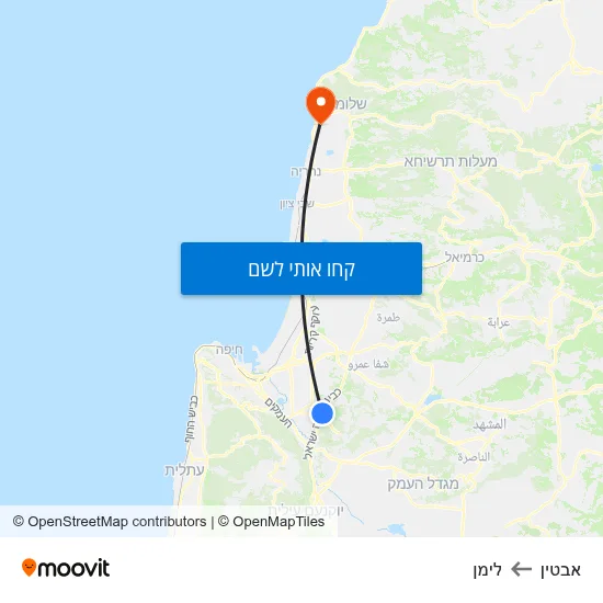 מפת אבטין ללימן
