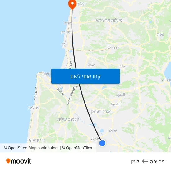 מפת ניר יפה ללימן