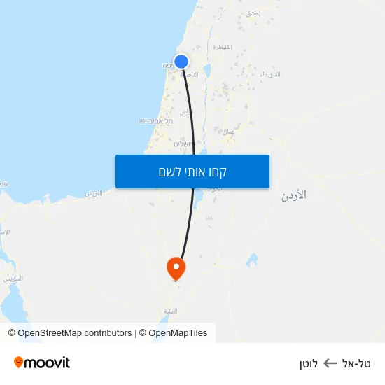 מפת טל-אל ללוטן
