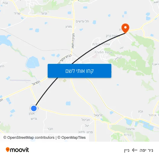 מפת ניר יפה לניין
