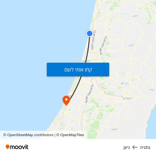מפת נתניה לניצן