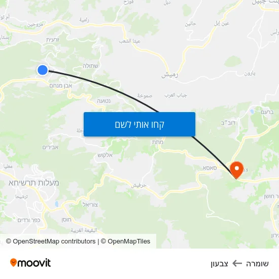 מפת שומרה לצבעון
