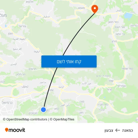 מפת כמאנה לצבעון