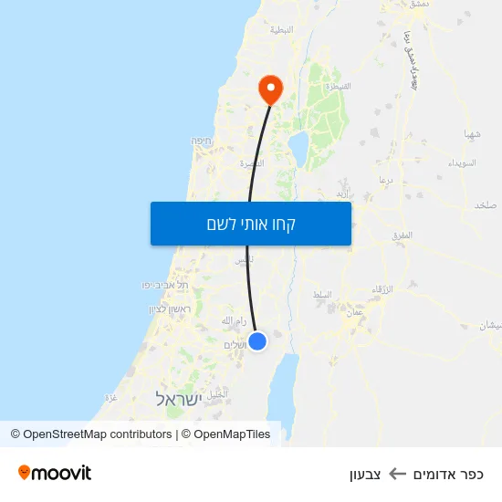מפת כפר אדומים לצבעון
