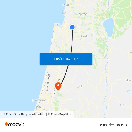 מפת שפרעם לצופים