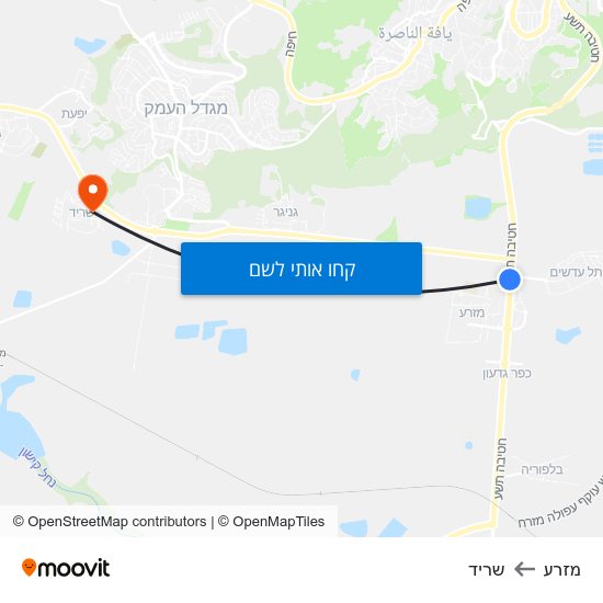 מפת מזרע לשריד