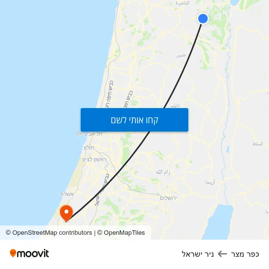 מפת כפר מצר לניר ישראל