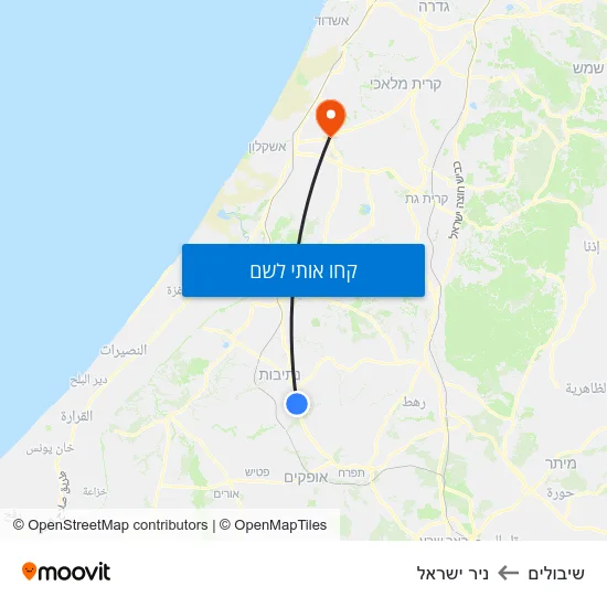 מפת שיבולים לניר ישראל