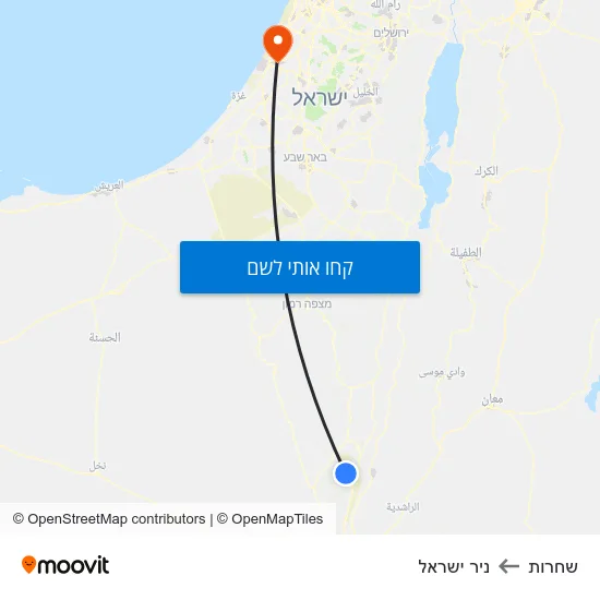 מפת שחרות לניר ישראל