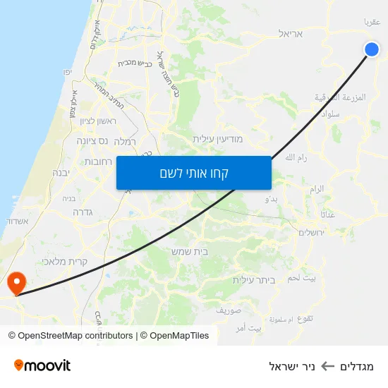 מפת מגדלים לניר ישראל