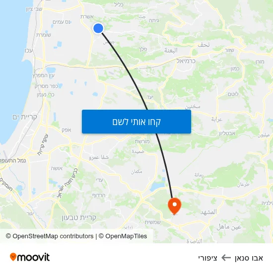 מפת אבו סנאן לציפורי