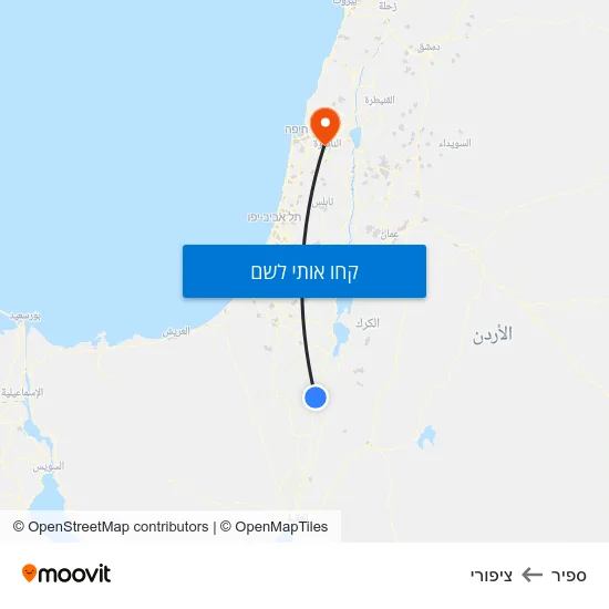 מפת ספיר לציפורי