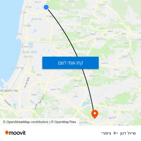 מפת שייח' דנון לציפורי
