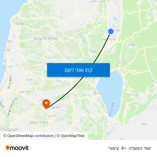 מפת יסוד המעלה לציפורי