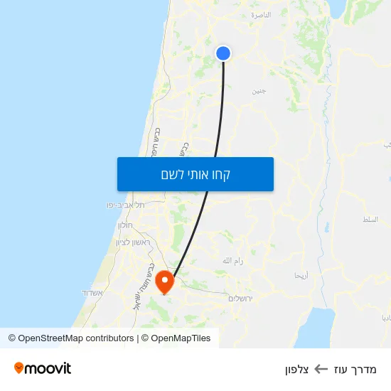 מפת מדרך עוז לצלפון