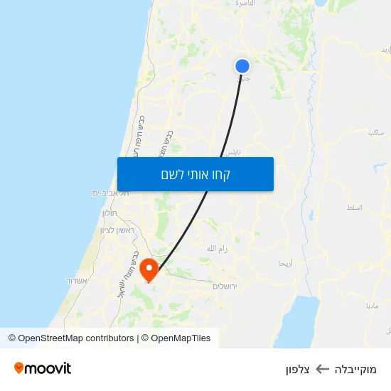 מפת מוקייבלה לצלפון