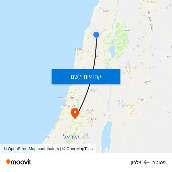 מפת פסוטה לצלפון