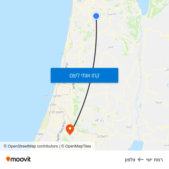 מפת רמת ישי לצלפון