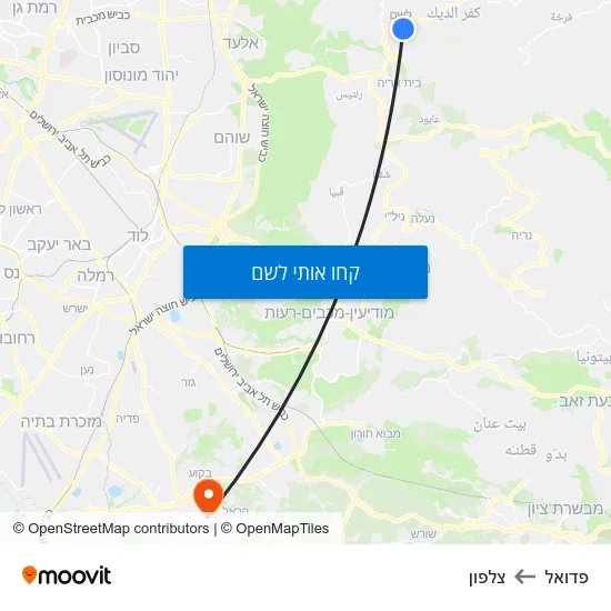 מפת פדואל לצלפון