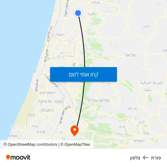 מפת פורת לצלפון