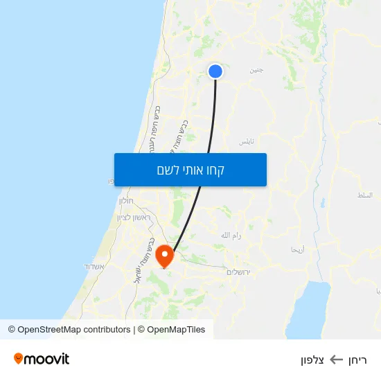 מפת ריחן לצלפון