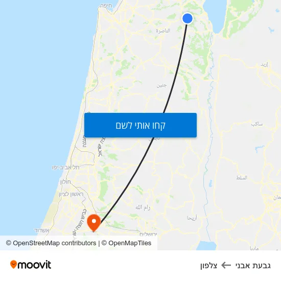 מפת גבעת אבני לצלפון
