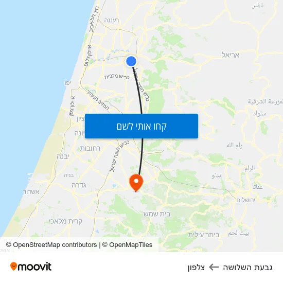 מפת גבעת השלושה לצלפון