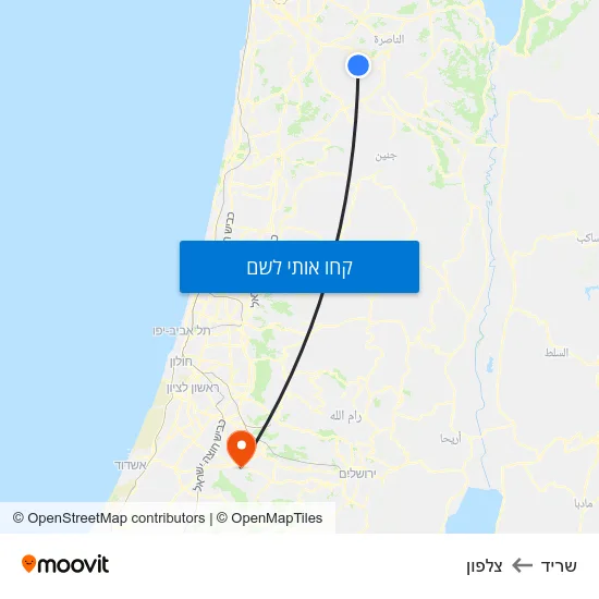 מפת שריד לצלפון
