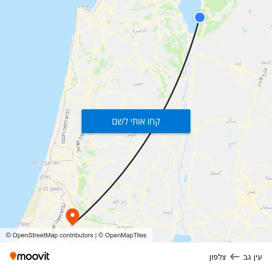 מפת עין גב לצלפון