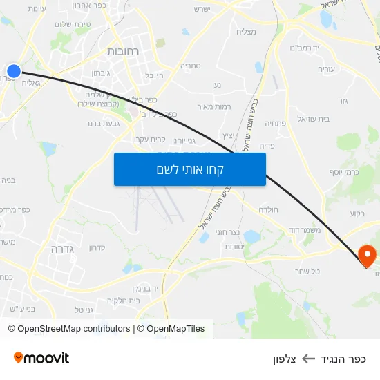 מפת כפר הנגיד לצלפון