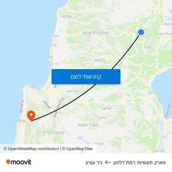 מפת פארק תעשיות רמת דלתון לניר עציון