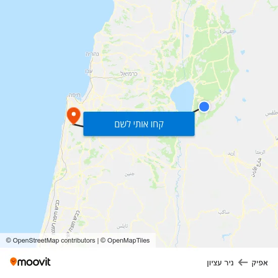 מפת אפיק לניר עציון