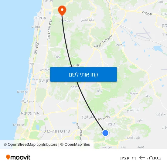 מפת בסמ"ה לניר עציון