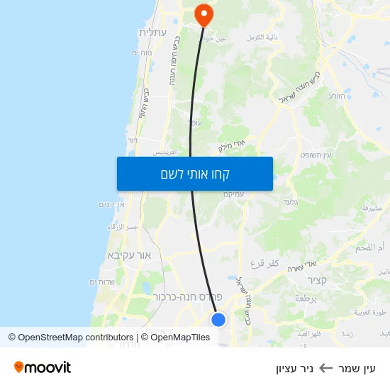 מפת עין שמר לניר עציון