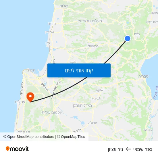 מפת כפר שמאי לניר עציון