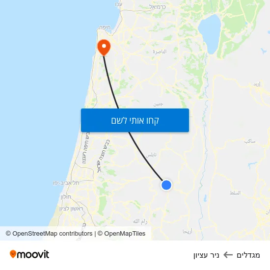 מפת מגדלים לניר עציון