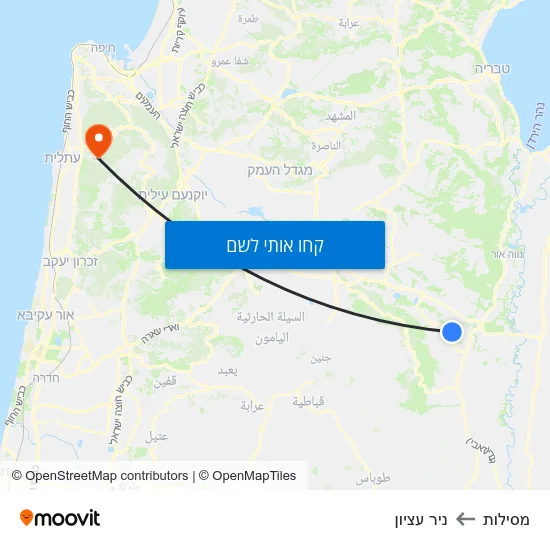 מפת מסילות לניר עציון