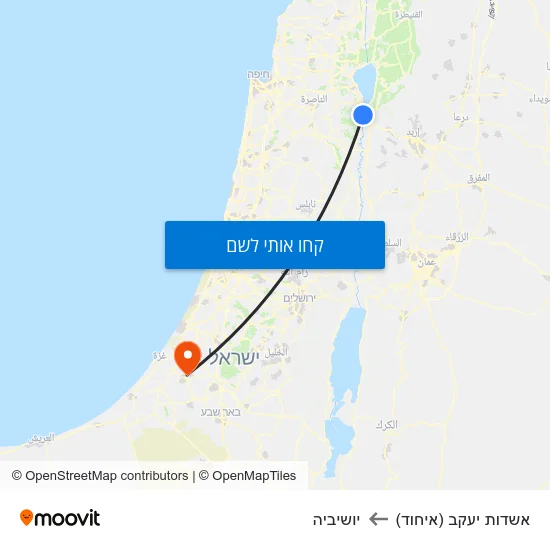 מפת אשדות יעקב (איחוד) ליושיביה